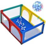 Northix - parc bebe 120 x 190 cm avec 50 balles de jeu avec filet et fermeture eclair Northix - parc bebe 120 x 190 cm avec 50 balles de jeu avec filet et fermeture eclair