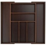 Range couverts bambou marron fonce