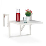 Northix - table de balcon pliante en bois