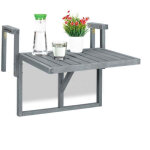 Northix - table de balcon suspendue en bois