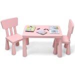 Northix - table enfant et 2 chaises 3 pieces ensemble de meubles pour enfants groupe de sieges pour enfants ...
