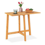 Northix - table pliante rectangulaire en bois