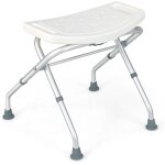 Northix - tabouret de douche reglable en hauteur avec pieds en caoutchouc antiderapants capacite de charge ...