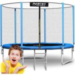 Northix - trampoline de jardin 6 pieds183 cm avec filet exterieur et echelle neo sport