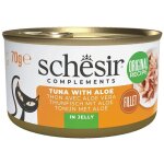 Nourriture humide pour chat adulte schesir en gel�e de thon � l'aloe vera 70 g