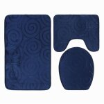 Nouveaux tapis de bain antidrapants, ensemble de 3 tapis de bain contour pour salle de bain et toilettes ...