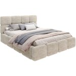 Nova confort - lit coffre delicato 180 x 200 cm avec sommier � lattes relevable beige
