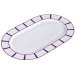 Nova styl - basque bleu plat ovale 36cm