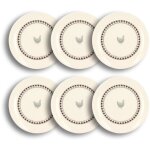 Lot de 6 assiettes � dessert en gr�s 19cm, gallina