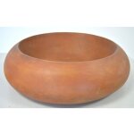 Noveaqua - jamais utilise] vasque lavabo  poser en marbre ronde marron - v22