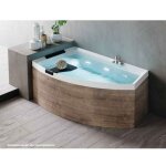 Novellini - baignoire d'angle acrylique divina o 165x98 cm - blanc - gauche - blanc - 98 - -