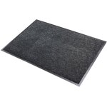 Novotex - tapis int�rieur anti poussi�re absorbant brazil noir 80x120cm