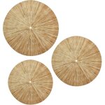 Now's home - set de 3 dcorations murales en raphia