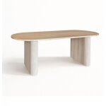 Now's home - table ovale en bois, quito