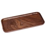 (noyer noir)plateau de service en bois de noyer, plateau d�coratif et ap�ritif pour table, comptoir, ...