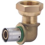 Noyon&thiebault - coude femelle crou libre  sertir pour tube per 16 - f20x27 (3 / 4)