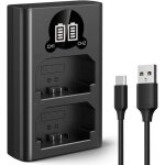 Np - fz100 batterie chargeur avec double emplacement et �cran lcd, chargeur micro usb et type - c pour ...