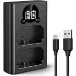 Np - fz100 batterie chargeur avec double emplacement et écran lcd, chargeur micro usb et type - c pour ... Np - fz100 batterie chargeur avec double emplacement et écran lcd, chargeur micro usb et type - c pour ...