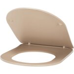 Nt noyon&thiebault - abattant wc avec frein de chute en thermodur ultra fin noyon & thiebault taupe