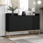 Dans les nuages - buffet 120 cm, avec 4 portes, 3 �tag�res, armoire de cuisine, meuble de rangement de ...