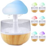 Nuages de pluie humidificateur avec veilleuse : fontaine � eau nuageuse 3 en 1, diffuseur d'huiles essentielle ...