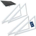Nuasol - support pour panneau solaire jusqu' 118 cm - toit plat pv - rglable de 0  90  - lot de 4 ...