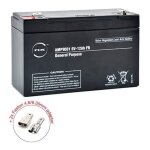 Nx - batterie plomb agm 12 - 6 general purpose fr 6v 12ah f4. 8
