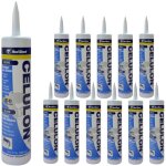 O91 - lot de 12 de 12 scellants de joints noirs 300ml red devil
