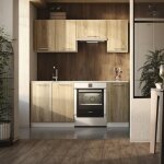 Naturel - oak 1, 8 m, ensemble de meubles de cuisine  assembler, couleur chne (ksetoak)