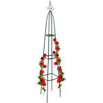 Obélisque de jardin en métal, 190 cm, pour roses et plantes grimpantes, tuteur non fixe jardin, vert ... Obélisque de jardin en métal, 190 cm, pour roses et plantes grimpantes, tuteur non fixe jardin, vert ...