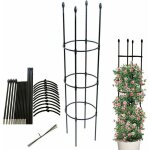 Ob�lisque de jardin, support de plantes grimpantes, cage � tomates stable, treillis de jardin, cage de ...