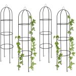 Relaxdays - obélisque tuteur, lot de 4, plantes grimpantes, rosiers arcade, arceau roses, arche jardin, ... Relaxdays - obélisque tuteur, lot de 4, plantes grimpantes, rosiers arcade, arceau roses, arche jardin, ...