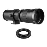 Objectif de zoom super téléphoto mf pour caméra f / 8. 3 - 16 420 - 800mm avec adaptateur t2 et anneau ... Objectif de zoom super téléphoto mf pour caméra f / 8. 3 - 16 420 - 800mm avec adaptateur t2 et anneau ...