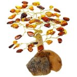 Objet d�coratif - arbre du bonheur - ambre cognac - 11 cm - design contemporain - mixte