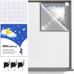 Occultant sans percage, 200x148cm rideau occultant pare soleil fenetre de toit maison, anti chaleur tissu ...