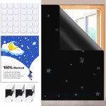 Occultant sans percage, 200x148cm rideau occultant pare soleil fenetre de toit maison, anti chaleur tissu ...