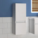 Ocean 30(l)x30(p)x83(h)cm meuble salle de bain blanc meuble colonne salle de bain � suspendre