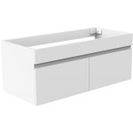 Ocean 99x45x40cm meuble de salle de bain, meuble sans vasque, 2 portes, suspendu, blanc