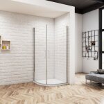 Océan cabine de douche d'angle 1 / 4 rond 90x90x195 cm - verre anticalcaire - design moderne - Étanche ... Océan cabine de douche d'angle 1 / 4 rond 90x90x195 cm - verre anticalcaire - design moderne - Étanche ...
