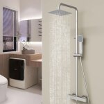 Ocean colonne de douche thermosatique 38c - systme de douche en laiton chrom - kit de douche rglable ...