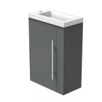 Ocean meuble lave - mains moderne � suspendre avec lavabo, meuble de rangement avec une porte et 2 �tag�res ...