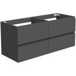Ocean meuble de rangement avec deux tiroirs, 120 x 46 x 52 cm, anthracite