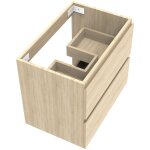 Ocean meuble de rangement avec deux tiroirs, 60 x 38. 5 x 52 cm, ch�ne