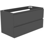 Ocean sanitaire - ocean meuble de rangement avec deux tiroirs, 99 x 44. 5 x 52 cm, anthracite