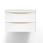 Ocean sanitaire - ocean meuble de rangement avec tiroir, 80 x 39. 5 x 50cm, blanc