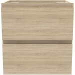 Ocean meuble de salle de bain 50cm sans vasque, 2 tiroirs, suspendu, ch�ne mat