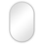 Ocean miroir non lumineux ovale l. 45 x h. 80cm, mural miroir salle de bain