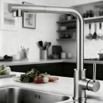 Oc�an robinet de cuisine avec douchette 304 inox extractible 360� 2 jets au choix robinetterie mitigeur ...