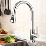 Oc�an robinet de cuisine monocommande acier inoxydable, douchette extractible, 2 modes, cartouche c�ramique, ...