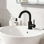Oc�an robinet lavabo mitigeur salle de bain, 360� rotatif bec / u - forme design courb� classique, acier ...